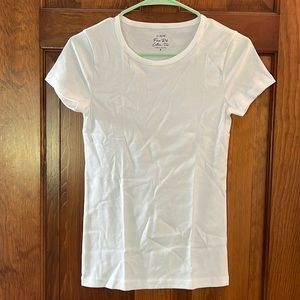 NWT JCrew white T, size S
